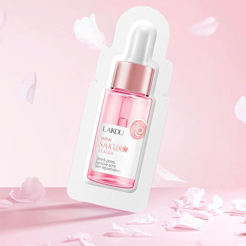 Product Introduction of Sakura Brightening Facial Serum Moisturizing Sachet Smooth Wrinkle For Dullness Skin Care 25