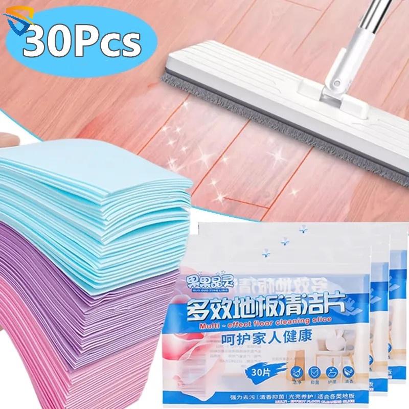 Viên Lau Sàn Đa Năng, 30 Cái / gói, Khử Nhiễm Gia Dụng, Làm Sáng Gạch, Lau Sàn, Tấm Làm Sạch, Dụng Cụ Khử Mùi Nhà Vệ Sinh, Cửa Hàng Tìm Nhà