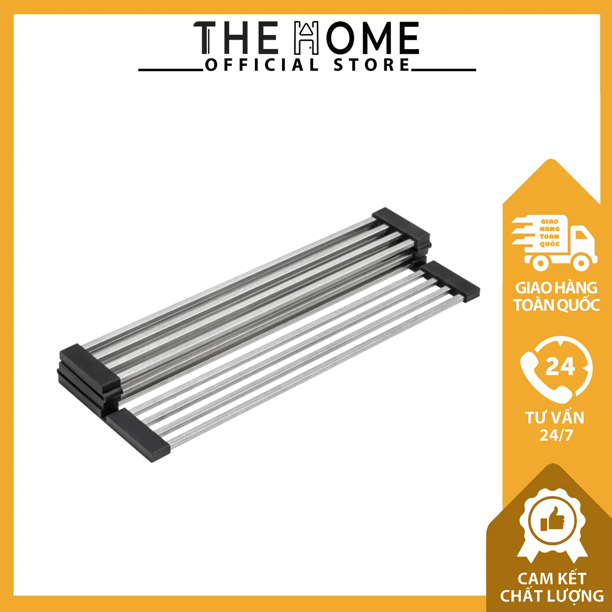 Thanh Roller Mat – RM01 Giúp Ráo Dụng Cụ, Thực Phẩm Ngay Trên Mặt Chậu Rửa