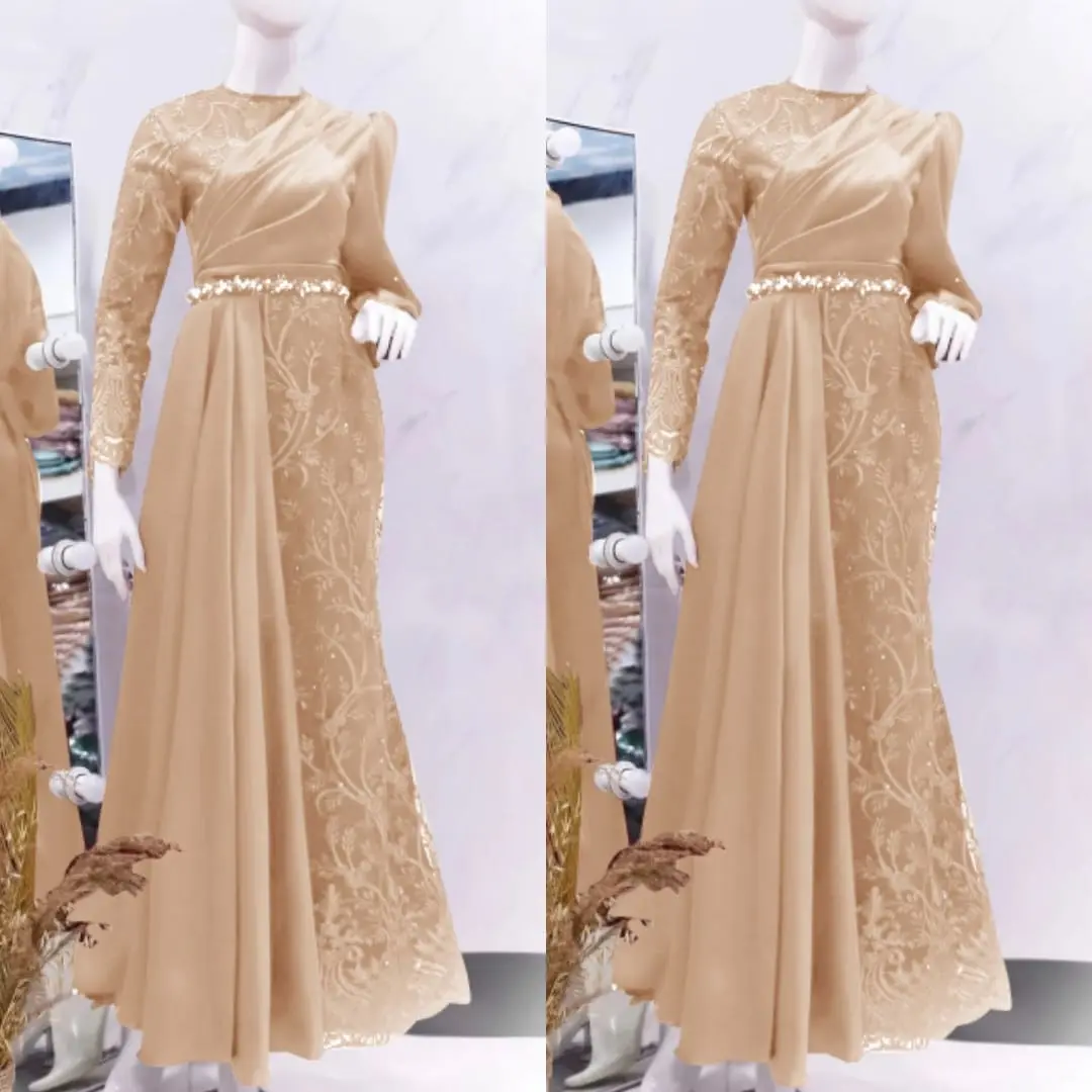 O2 Fashion / Dress duyung chanelia / bisa cod / dress brukat model terbaru dress mewah model terbaru