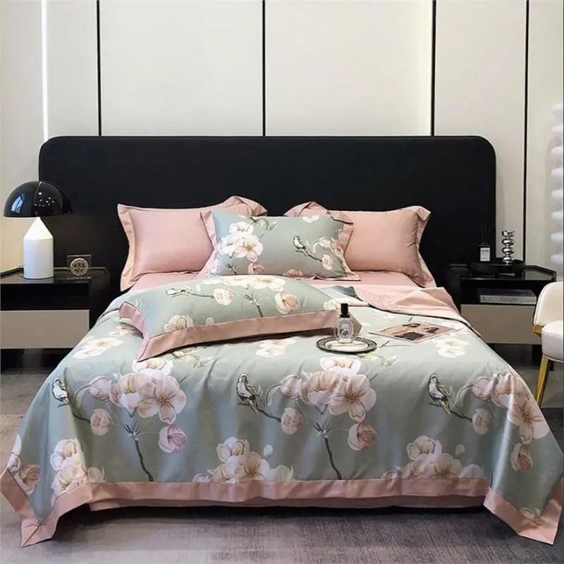 {Xiaoqian Home Furnishings} [HCM] Chăn Hè Lụa Thái Trần Bông Mát Lạnh nhập khẩu, Mền Hè chất liệu Lụa Mềm Mịn mẫu mới 2023. Kích Thước Chuẩn 2m2*2m3 3