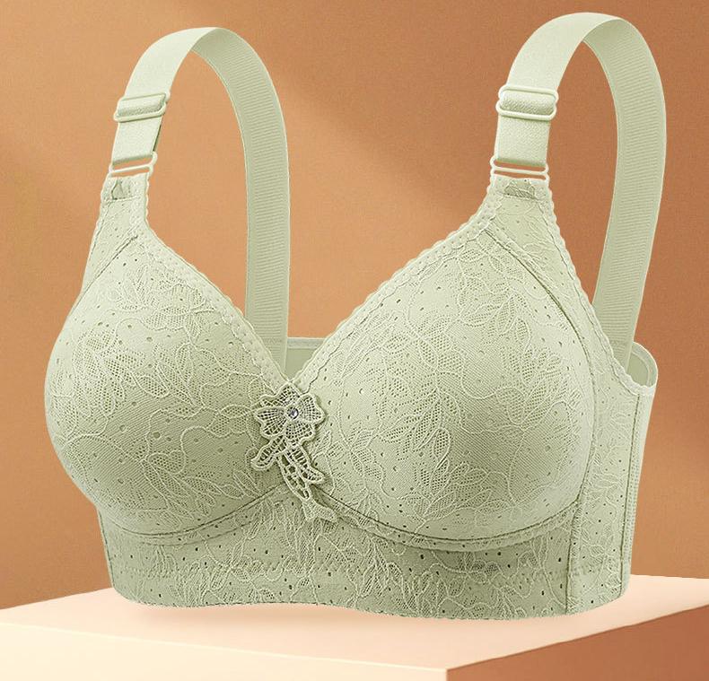 Product Introduction of New Plus Size Full Coverage Bra, Wireless Ultra-Soft Design, Anti-Sagging & Side Smoothing, Breathable Comfort for Everyday Wear 8