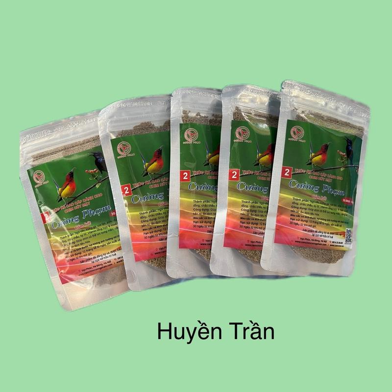  Combo 5 gói cám chim Hút Mật cám cường Phạm số 2-100g phụ kiện Lồng chim Huyền Trần 