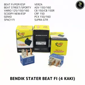 BENDIK STATER KVZ KAKI 4 PIN BEAT FI/POP/ESP VARIO 125/150/160 ADV PCX 150/160 SCOOPY SPACY GENIO CBR 150/250 CRF 150 SUPRA GTR VERZA