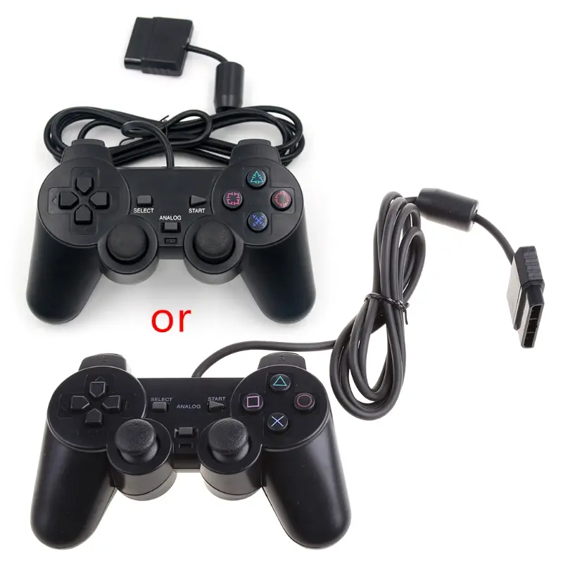 ZHUOH-pengawal yang dinaik taraf untuk PS2, Gamepad berwayar, pemegang permainan kejutan berganda, untuk konsol Play station 2