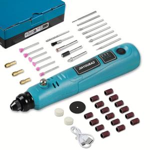 3.6V Mini Cordless Rotary Tool Kit, USB Charging 3-Speed Rotary Tool Kit with 42pcs Accessories, Multi-purpose Power Rotary Tool for Sanding, Polishing, Drilling