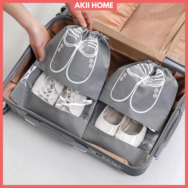 Túi Đựng Giày Dép Dây Rút Tiện Dụng Bỏ Vali Du Lịch Cỡ Lớn