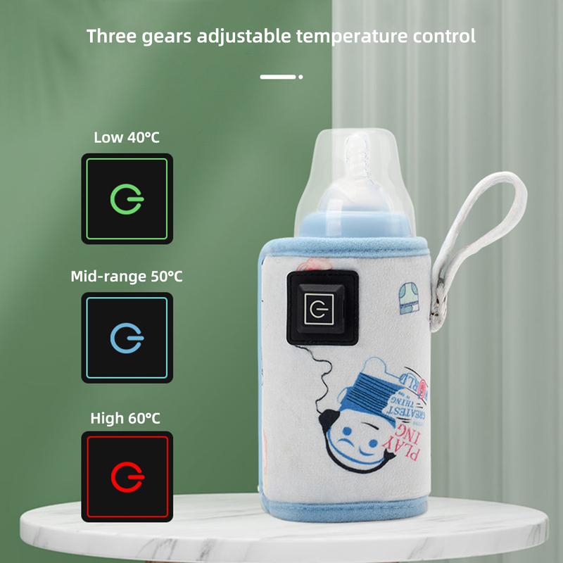 Máy hâm sữa USB Cầm Tay Túi giữ nhiệt, Máy hâm nóng bình sữa cho con bú, Máy hâm nóng bình sữa cho con bú, Có Thể Sạc Lại, Thích hợp cho bình Sữa Em Bé, Máy hâm nóng du lịch