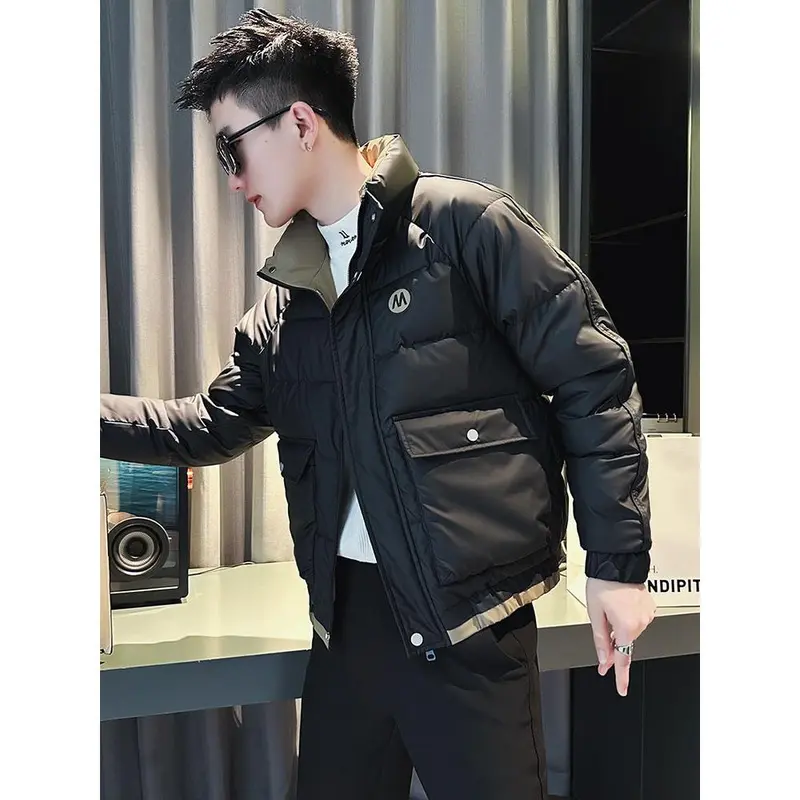 Áo Khoác Cotton, Quần Áo Bảo Hộ Lao Động Pu Shuai, Áo Khoác Mùa Đông Nam, Phong Cách Thường Ngày Ngắn, Áo Khoác Độn Bông, Hàng Mới Về 2023, Áo Khoác Độn Bông Mùa Đông Nam, Chất Lượng Cao, 2025 0