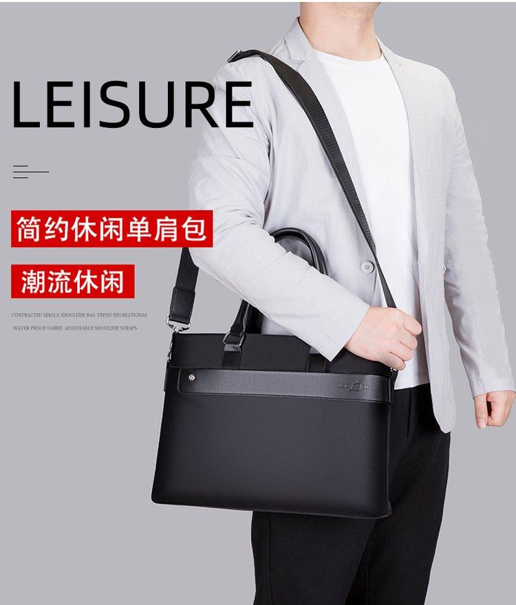 Product Introduction of Zipper Shoulder Bag Free Size Nylon Cloth Shoulder Crossbody Tote for Men 21