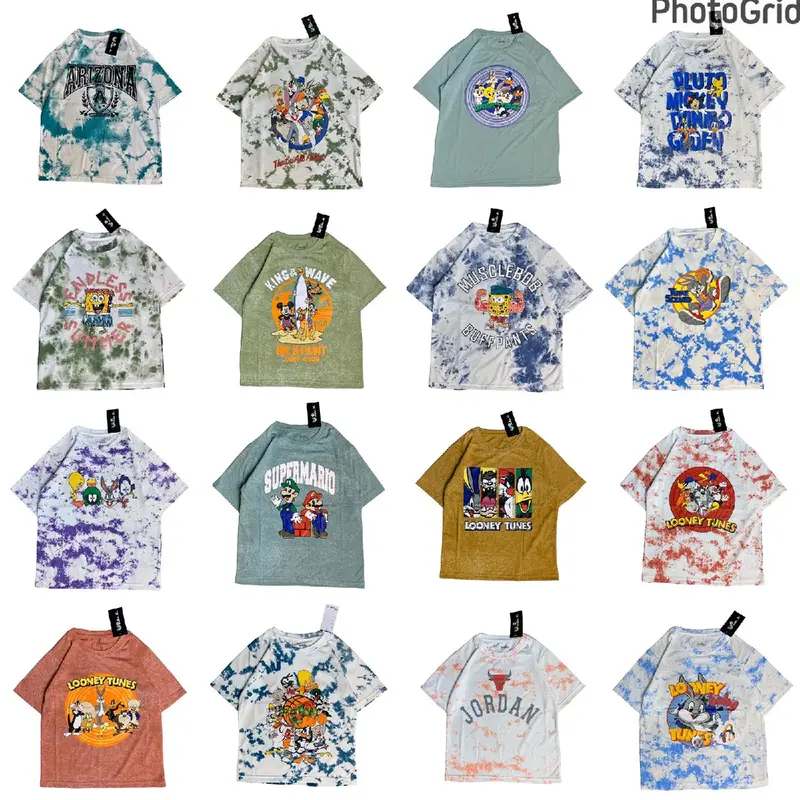 PAKET GOKIL 100 RB DAPAT 4 PCS KAOS BOCIL COWOK DAN CEWEK 4-15 TAHUN, Baju Washed Anak Laki Laki Dan Perempuan , Kaos Washed anak laki laki dan perempuan umur 4-15 tahun 3