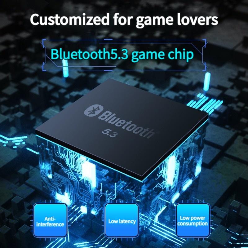 Tai nghe không dây X37 nâng cấp năm 2025 Bluetooth 5.3 Type-C Vỏ sạc Tai nghe chơi game chống ồn 8