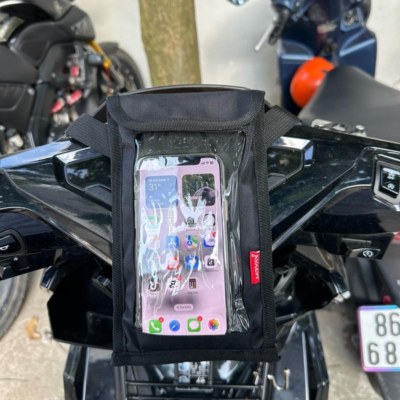   Tặng túi zip  Túi mini treo đầu xe máy cho điện thoại xem google map Phone 