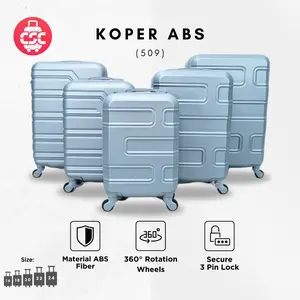(509) Koper Sultan Silver 16, 18, 20, 22, 24 Inch Anti Pecah 4 Roda 360 Derajat Smart Lock
