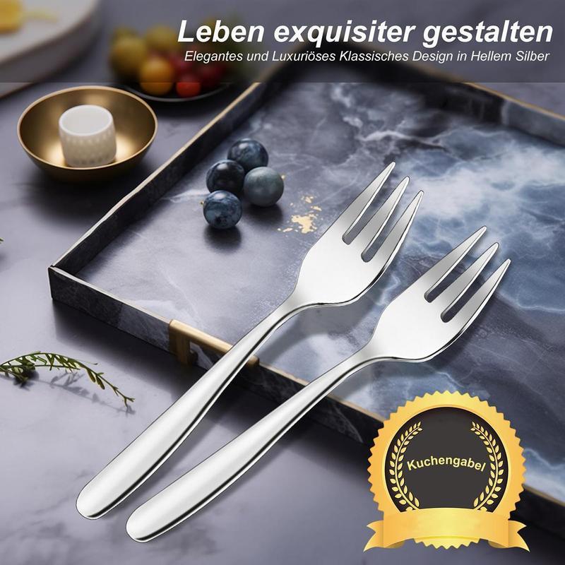 Product Introduction of Household Long-Handled Fork Stainless Steel Tableware, Western Steak Dessert Fork Hotel Fruit Tea 18