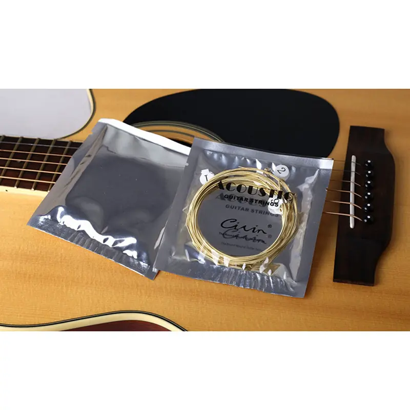 Dây Đàn Guitar Thực Hành, 1 Bộ 6 Chiếc, Làm Bằng Thép Niken, Thích Hợp Cho Guitar Acoustic 5