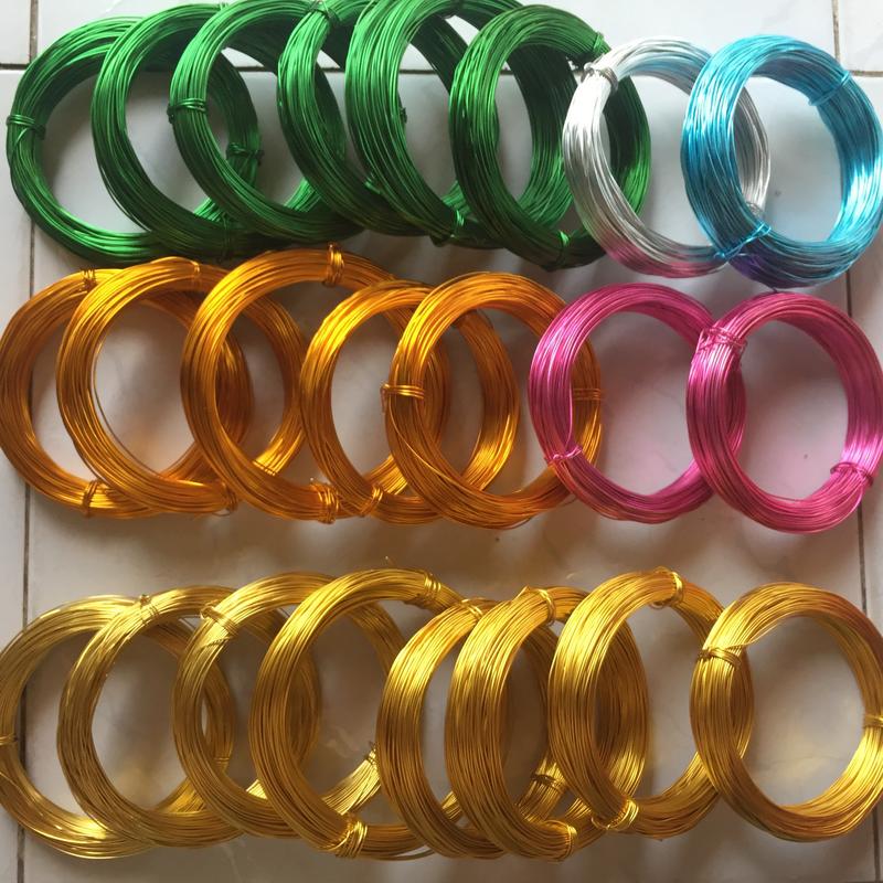 Dây nhôm mạ màu 100g làm bonsai nhiều màu