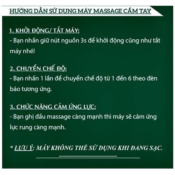máy massage cầm tay mini - đấm lưng , trị liệu cổ vai gáy bảo hành 6 tháng 1