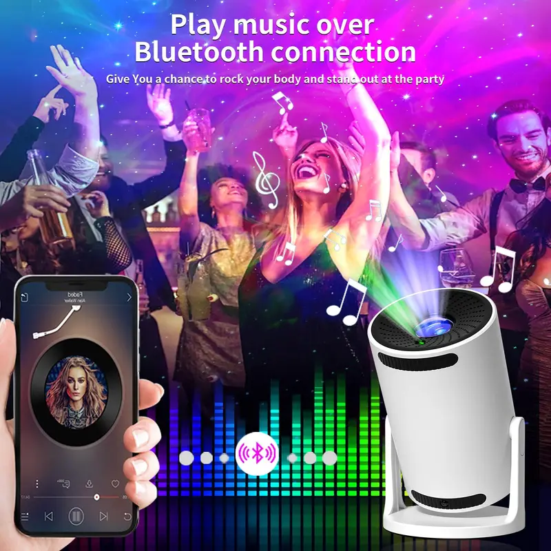 Star Projector with Speaker, Galaxy Projector Star Light Projector with Remote Control, Night Light Projector for Bedroom, Home Theater, Living Room 3