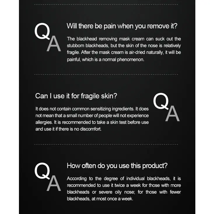 Bamboo Charcoal Clay Mask Nose Pore Pack Blackhead Remove Angkat Komedo ...