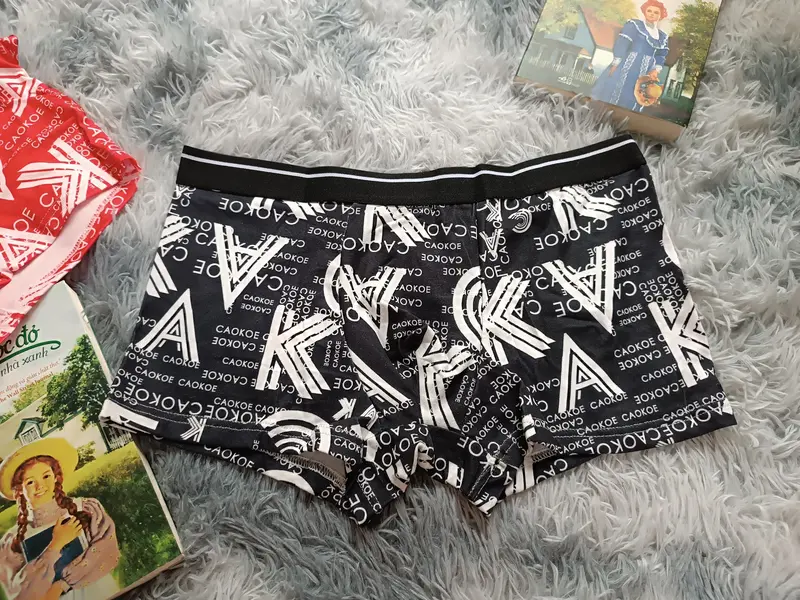 COMBO 4 QUẦN SỊP ĐÙI NAM HỌA TIẾT SIÊU HOT 2024 Boxer Quần Boxer Menswear 2