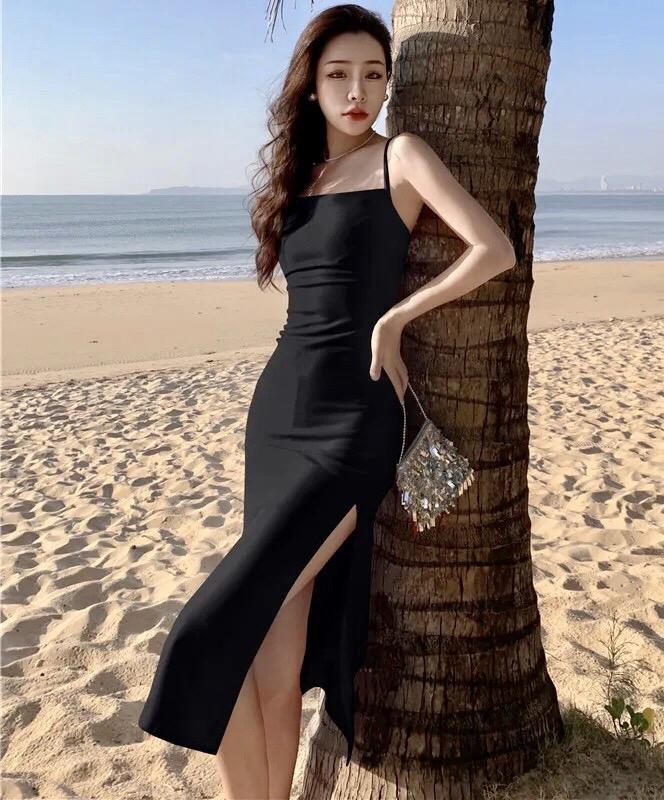 Product Introduction of [Hàng Trend] Đầm Váy 2 dây body xẻ tà sang chảnh(VÁY KHÔNG KHÓA SAU, KO TĂNG ĐƠ ĐIỀU CHỈNH DÂY, XẺ SƯỜN) 6