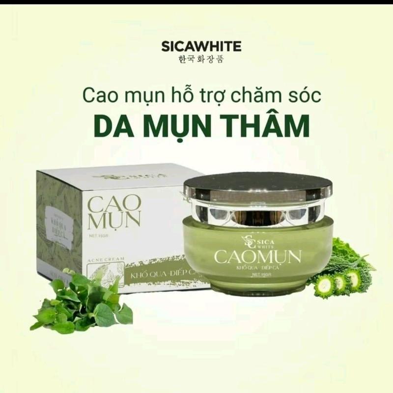 cao mụn sica khổ qua diếp cá hỗ trợ giảm mụn thâm Nữ