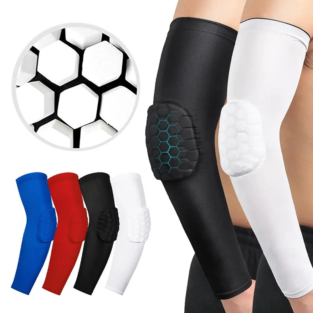 Crashproof Compression Arm Sleeves, 1 Count Sun Protection & Cool & Comfortable Elbow Brace, Outdoor Sports for Golf, Fishing, Fitness Accessories