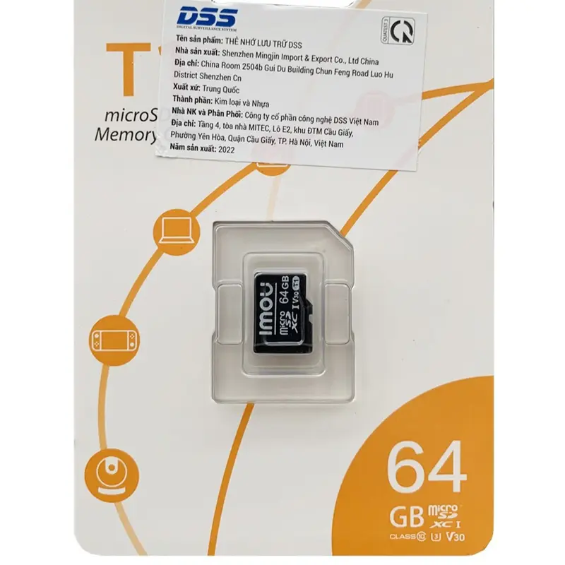 Thẻ nhớ 32GB/ 64GB IMOU Chuyên Dụng Cho  Camera IMOU chuẩn Micro SD class 10 U1 tốc độ cao, hàng chính hãng 7