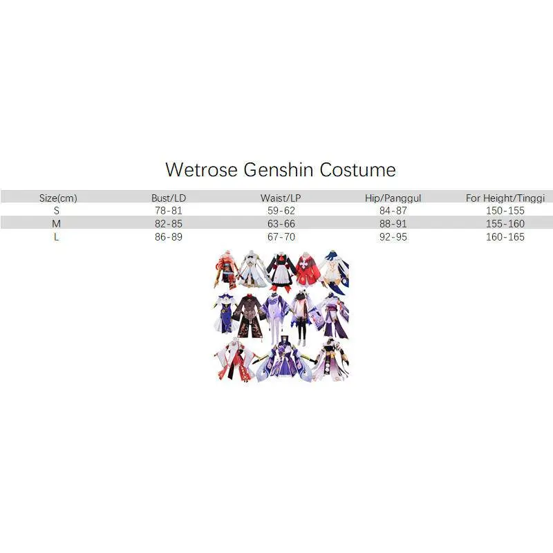 Wetrose Genshin Impact Klee Cosplay Wanita Women Costume Kostum Full Set, Klee Wig 8