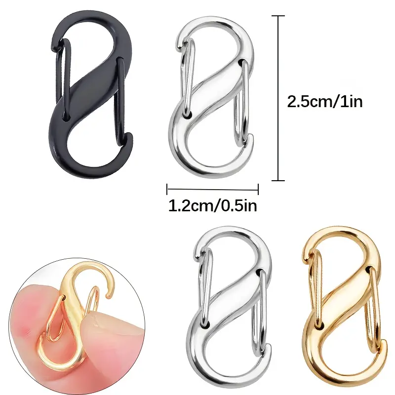 3 Zipper Clip Anti-Theft Device, Double Opening Zipper Lock Anti-Theft, S-Shaped Zipper Lock Is Suitable for Backpack to Keep Zipper Closed, Suitable for Travel Camping Luggage yoga  sit 2