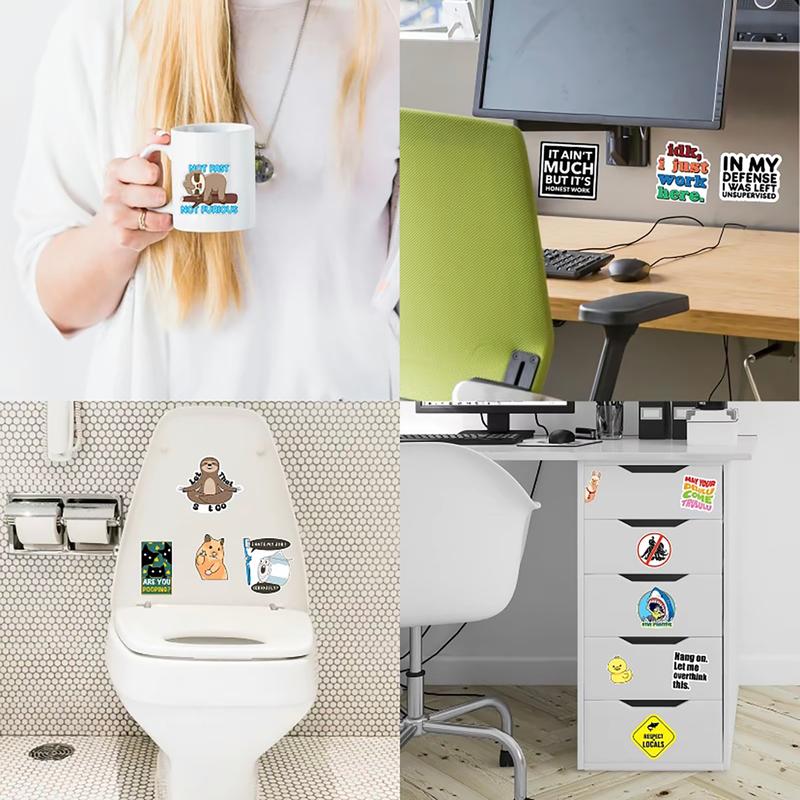 130PCS Funny Saying Sticker Pack - Snarky, Sarcastic Bold Humor ...