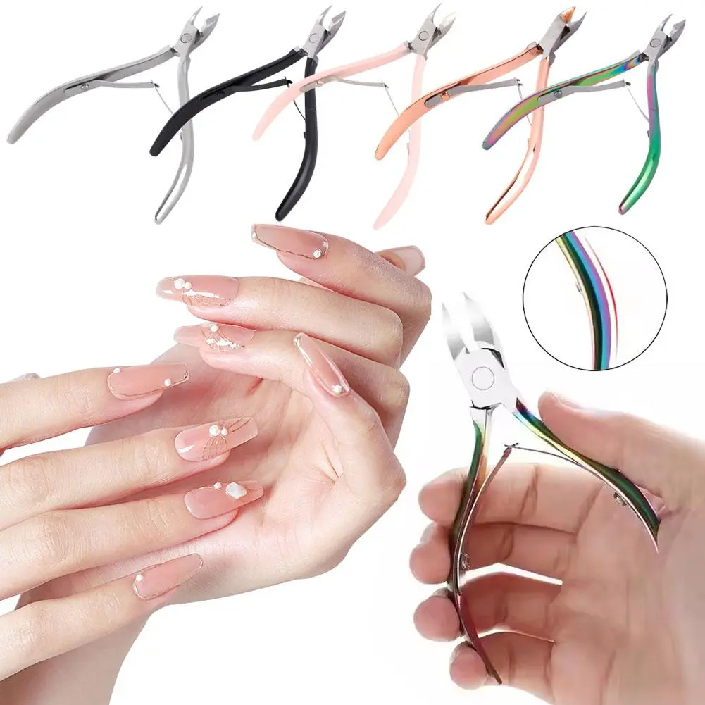 Steel Nail Cuticle Nipper Manicure Scissors Remove Dead Skin Tool Nails Trimmer