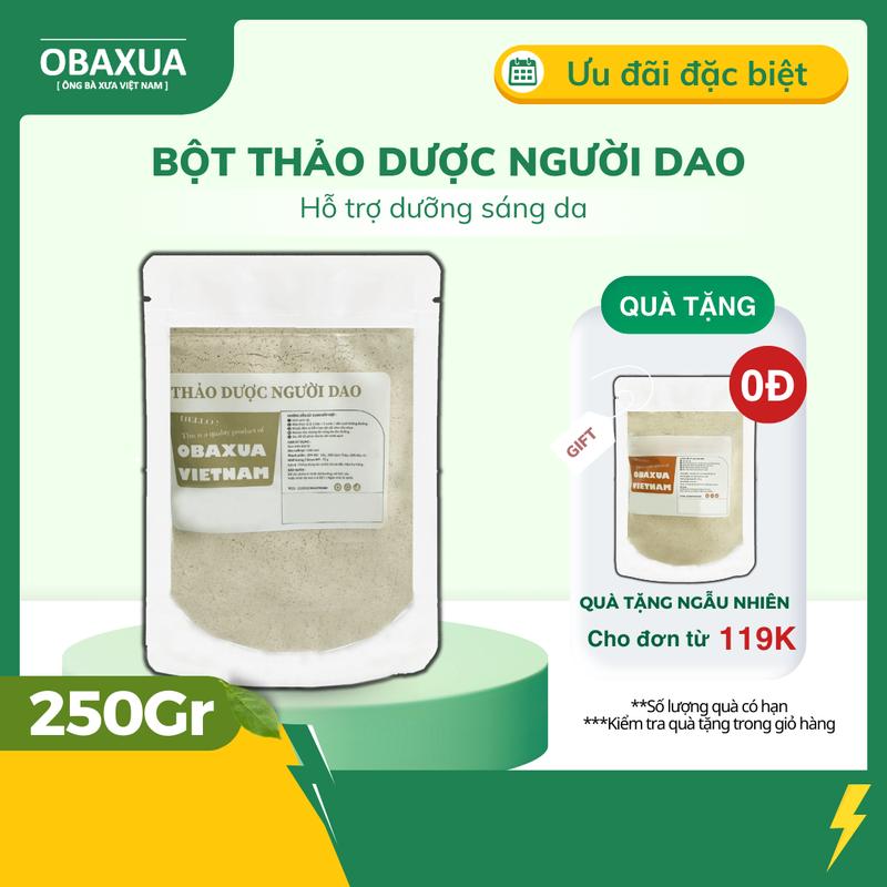 Bột tắm ủ trắng thảo mộc người Dao Obaxua - 250gr 500gr Dưỡng Da Body body  mask