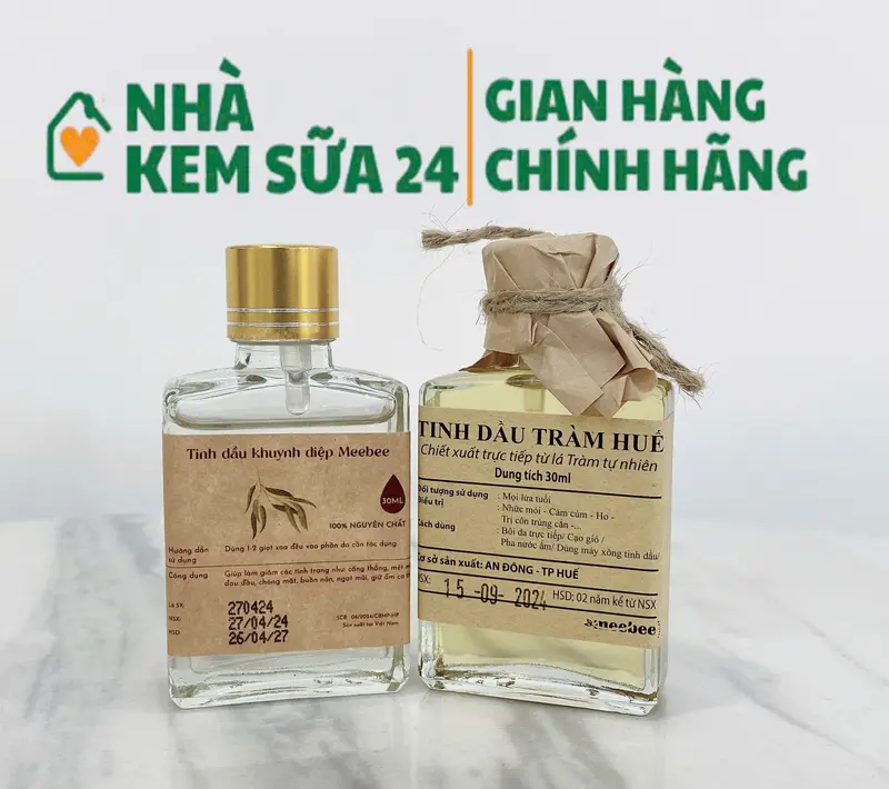 Tinh dầu tràm/khuynh diệp Meebee Huế Chính hãng nguyên chất đậm đặc- Chính hãng An Đông, Huế 0