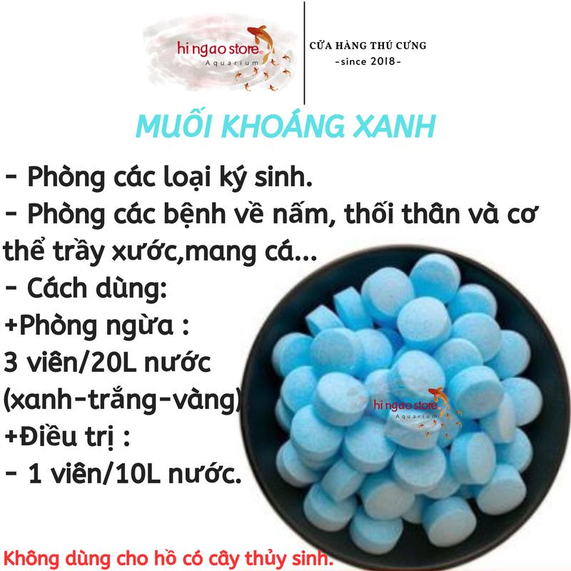 Product Introduction of Muối khoáng viên nén 4 màu : Hồng - Trắng - Vàng - Xanh dùng cho cá cảnh | Hingaostore. 4