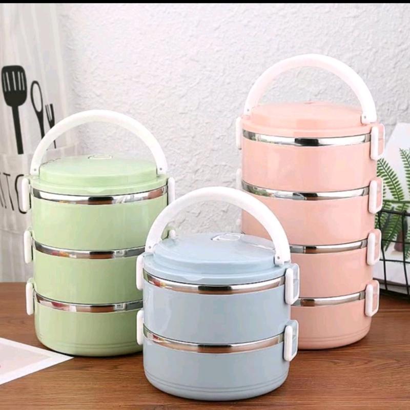 Cặp lồng 2,3 tầng lúa mạch giữ nhiệt 0