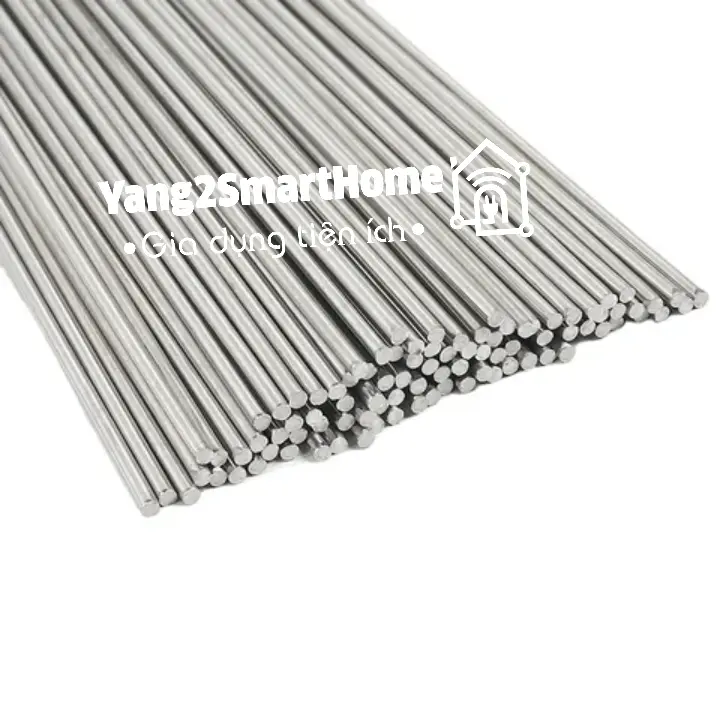 Combo 6 cây trục tròn đặc Inox 304, thanh Inox đặc 304 phi 3, 4, 5, 6mm chiều dài 50cm.