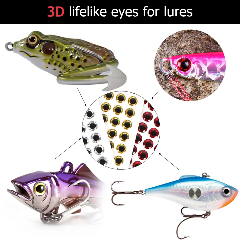 Fishing Accessories Fishing Sticker Simulation Eyeball 100pcs/lot  Holographic DIY Eyes Fishing Lure Eyes 3D Fish Eyes Artificial Fish Eyes -  TikTok Shop Philippines