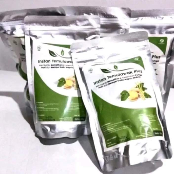 Temulawak Instant Bubuk Menbantu memelihara kesehatan Lever Kembung Fatty Lever Hepatitis Nyeri Lambung Minuman 3