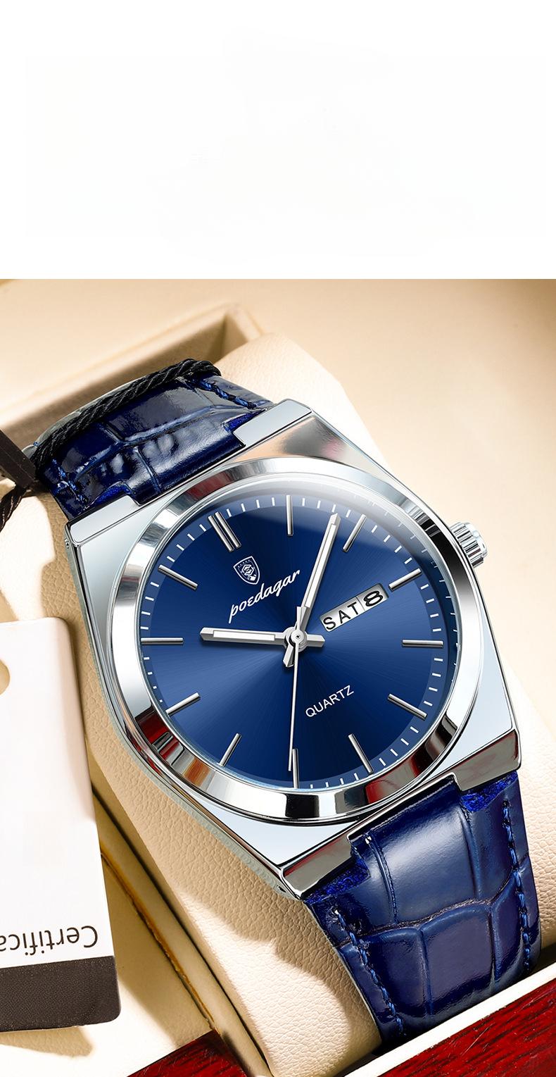 Product Introduction of Ultra-Thin Men's Watch Waterproof New Quartz Watch Men chuan  watch 3