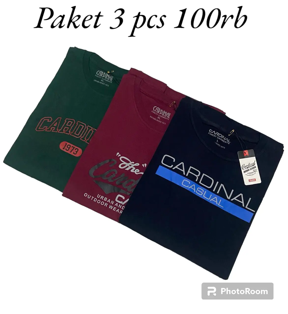 3 pcs 100 ribu kaos cardinal original pria dewasa lengan pendek asli bandung 100 3 | kaos pria dewasa terbaru 2024 original distro bandung Casual Sablon High Baju Oblong Motif Katun Tebal Nyaman Lokal Lembut