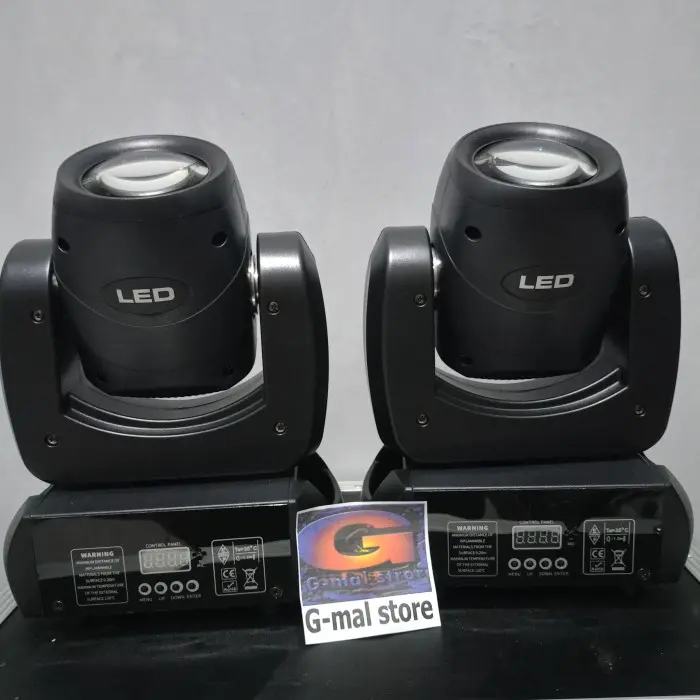 Paket lampu sorot moving head beam mini 100watt prisma 8gobos