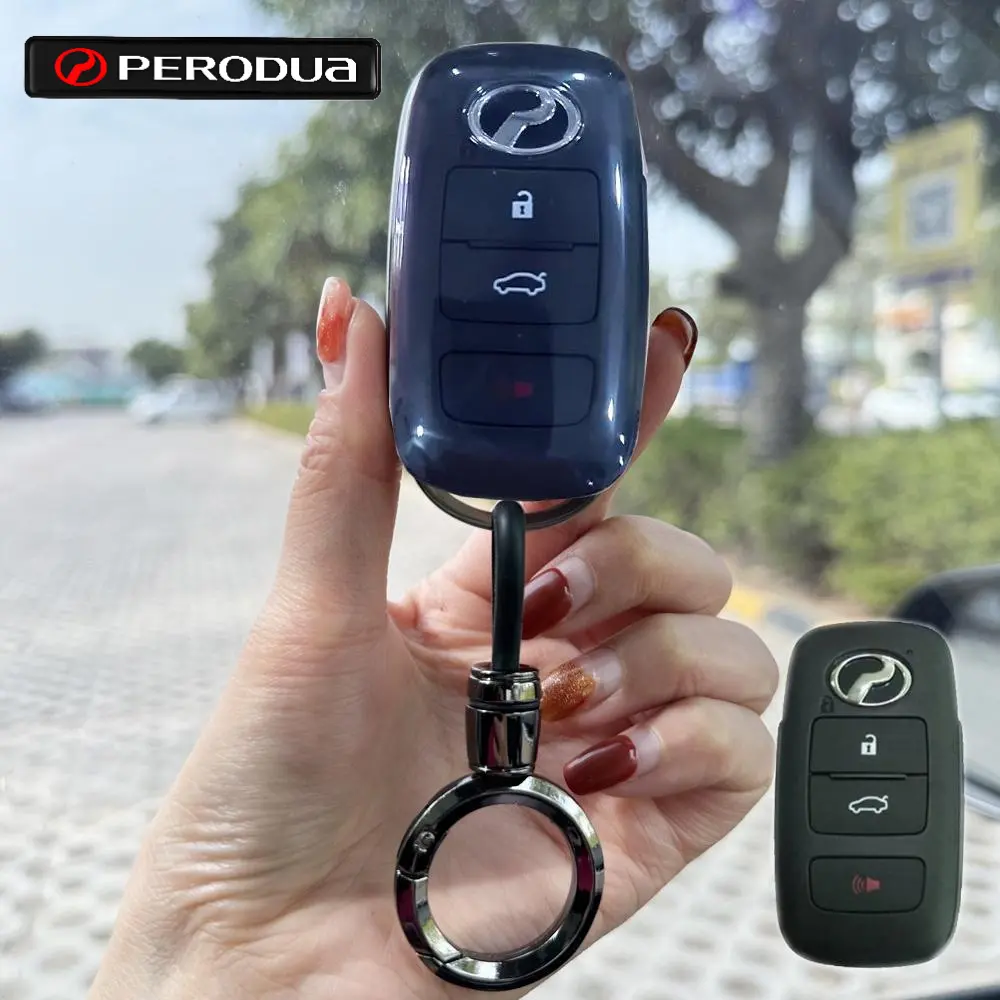 Soft Tpu Remote Key Cover  For Perodua Ativa / Alza Axia 2023 / Myvi 2022 - 2023