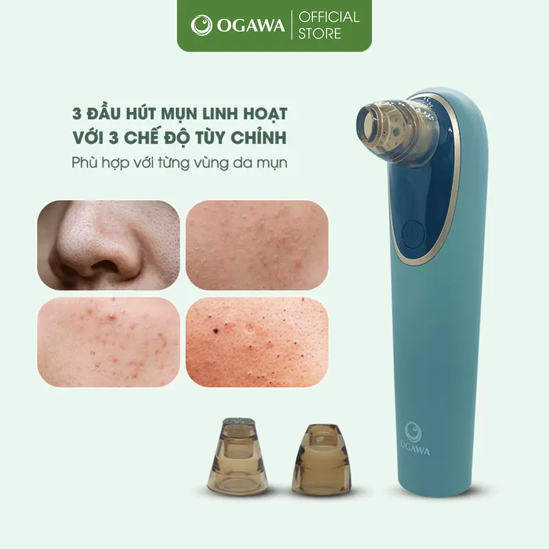 [OGAWA] Máy hút mụn cá nhân OGAWA Blackhead removal - Có Camera soi da Skincare Nữ máy  đẩy 3