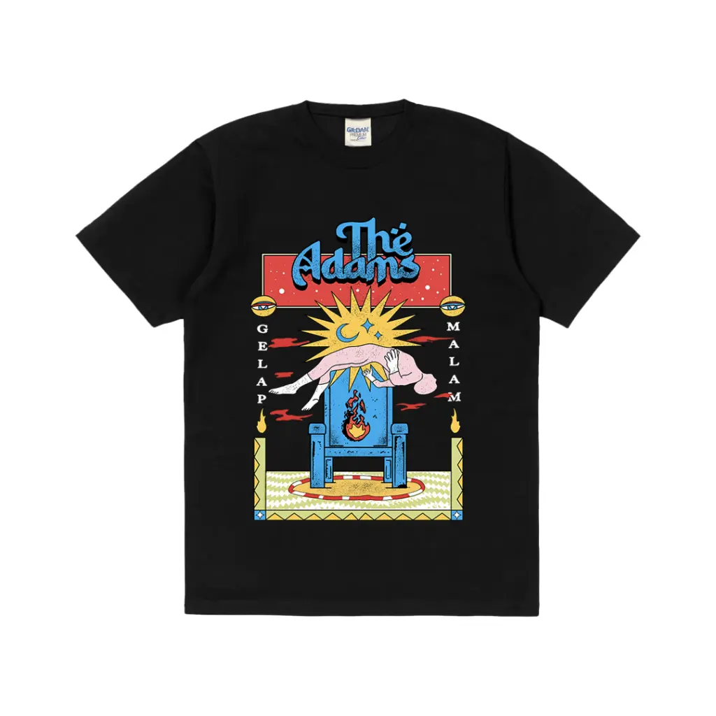 Rockermusic T-shirt Band The Adams Gelap Malam