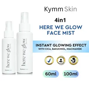 KYMM SKIN Here We Glow Face Mist 100ml 60ml | Face Mist Wajah Glowing | Menghidrasi & Menyegarkan Kulit eb