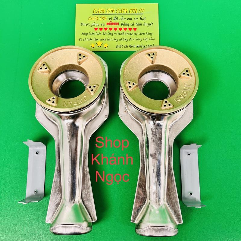 Bộ phụ kiện bếp Gas Điếu inox + Đầu đốt sen chia lửa bếp gas chén đồng + Tặng kèm Bass gắn