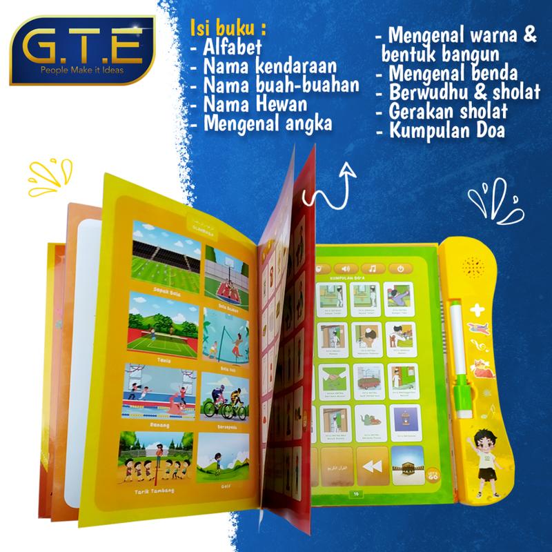READY STOK Buku Pintar Elektronik Anak VIRAL 4bahasa[Arab Indonesi Inggris Mandarin]/ E Book Pintar Anak/ E BOOK Anak Islami / E BOOK anak 6