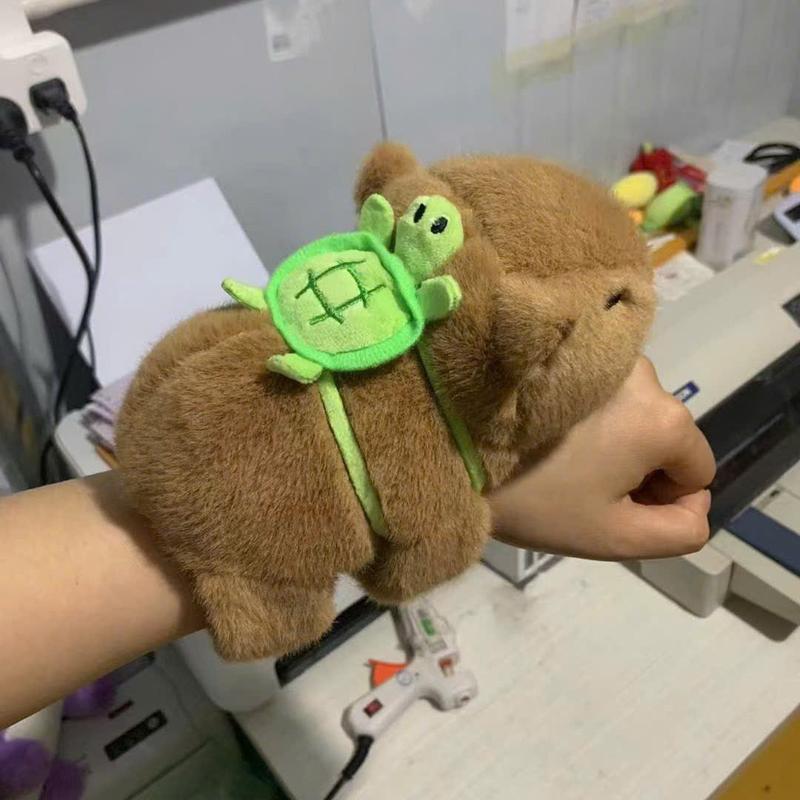 Bighsm Capybara Clap Vòng Tròn Đồ Chơi Slap Snap Quấn Dây Đeo Tay 2